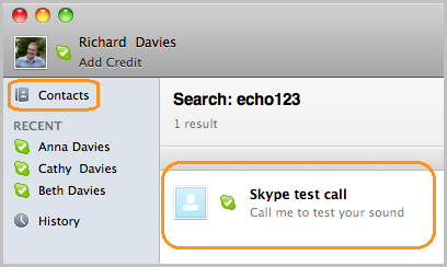 skype echo sound test service not working