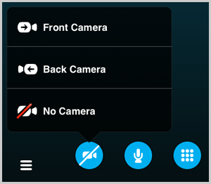 skype iphone no video call option