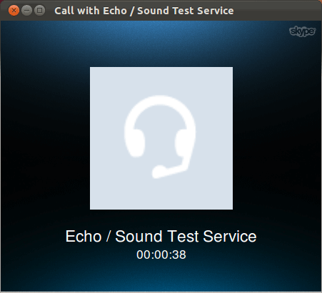skype echo sound test plays back too fast