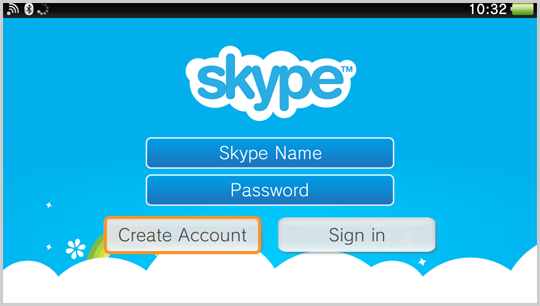 skype login account creation