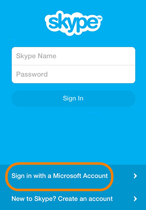 skype sign in with email
