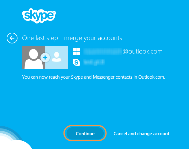 new web outlook skype