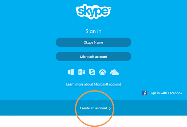 how to sign in skype in phone with facebook