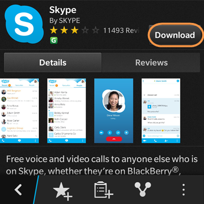 skype video call for blackberry